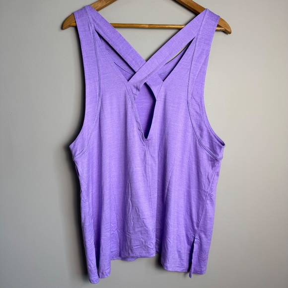 FP Movement Women's‎ Athletic Performance Muscle Tank Top Purple XL Gym Fitness - Picture 5 of 13